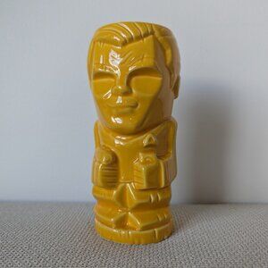 Geeki Tiki Orange-Yellow Captain Kirk Star Trek Tiki Mug, 16oz